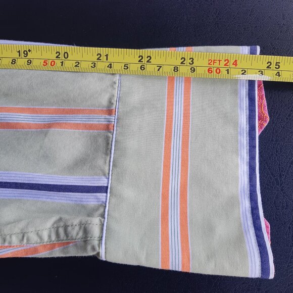 ROBERT GRAHAM SZ XL Men's Long Sleeve Striped Cotton Button Up Shirt - Picture 12 of 13